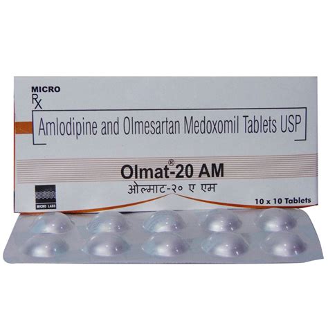 Olmat-20 AM Tablet 10's Price, Uses, Side Effects, Composition - Apollo ...