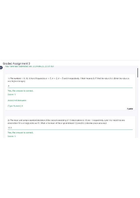 IITM Statistics Graded Assignment 3 - Graded Assignment 3 You have last ...