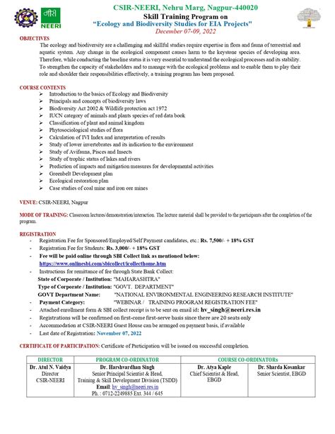 The Official Website of CSIR-National Environmental Engineering ...