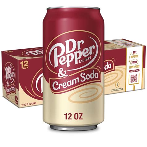 DR PEPPER CREAM SODA 355ML 12PC - Brentcorp Foodservice & Bulk Barn