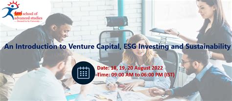 An Introduction to Venture Capital and ESG Investing Seminar