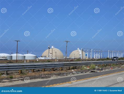 San Onofre Nuclear Power Plant Stock Image - Image of reactors ...