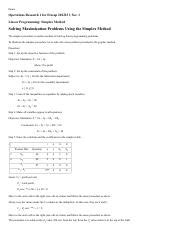 Image result for Operations Research Simplex Method