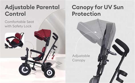 Tiny Toes T40 Ace Tricycle For Kids With EVA Wheels, Rotatable Seat