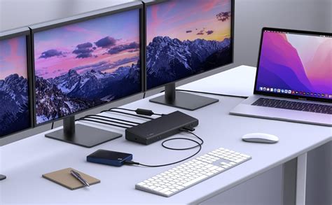 Belkin Connect Universal USB-C® Triple Display Dock, INC007- Black ...