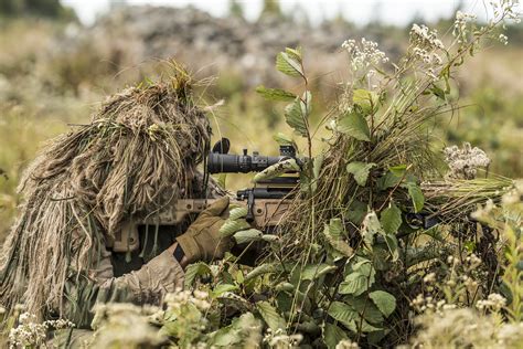 Usmc Sniper Ghillie Snipers Wearing Ghillie Suits Engage Mock Targets
