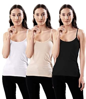 Buy INDIAN FLOWER Cotton Camisole Slips for Women Pack of 3 at Amazon.in