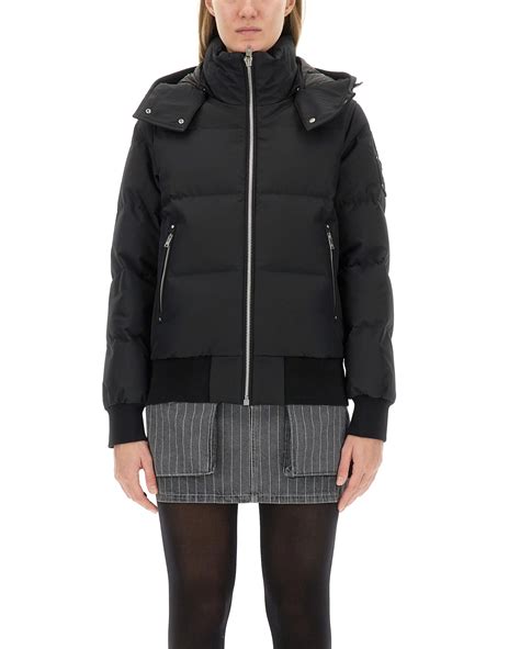 Moose Knuckles Women's Jacket With Logo In Black | ModeSens