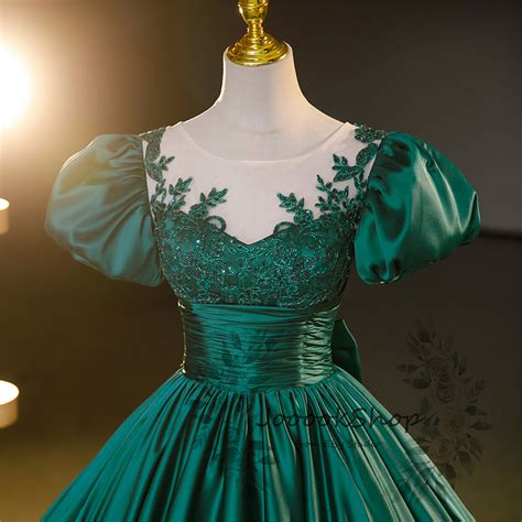 Elegant Emerald Green Ball Gown gorgeous Prom Dressgreen - Etsy