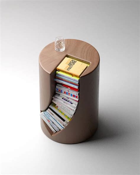 Bookgroove: a sculptural side table and book rack - DesignWanted ...