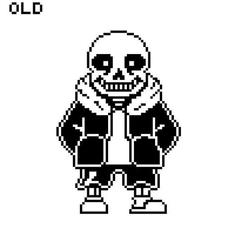Pixilart - old sans sprite vs new by DaveTES07