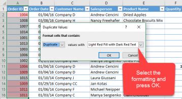 Image result for Conditional Formatting Excel Duplicate Values