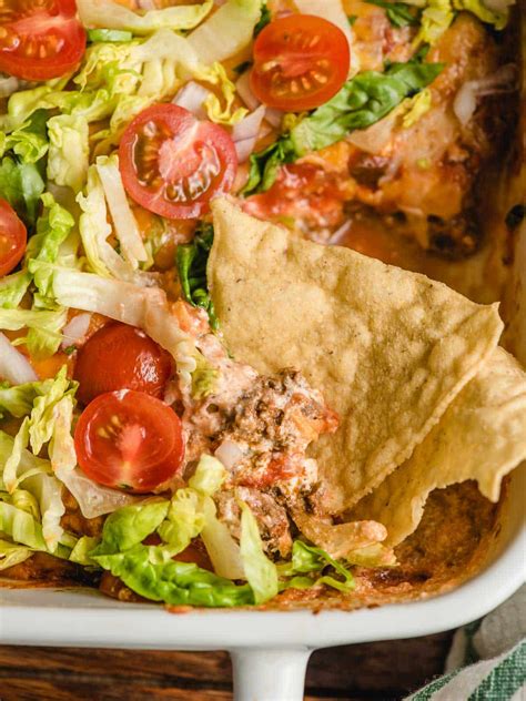 Layered Taco Dip with Meat - Ground Beef Recipes