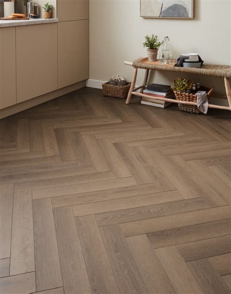 Luxe Herringbone - Spiced Honey Oak Laminate Flooring | Oak laminate ...