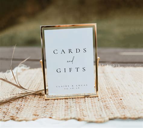 Modern Cards and Gifts Sign Template Cards and Gifts Table - Etsy UK