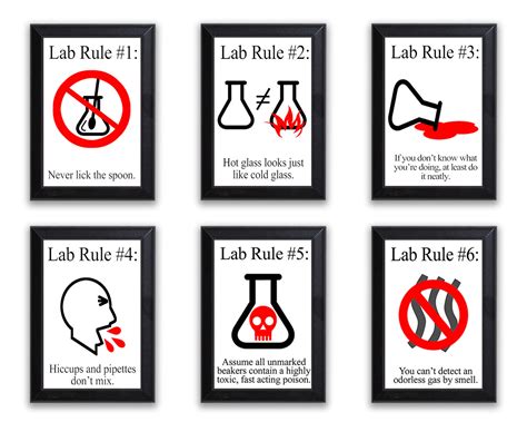 Lab Safety Rules Anchor Chart at Patrice Hassinger blog