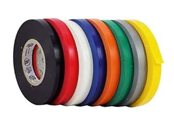 WOD ETC766 Professional Quality General Rainbow Electrical Tape UL/CSA ...