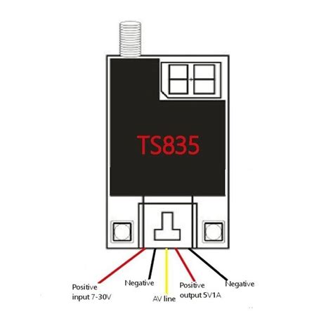 TS835 Fpv 5.8G 600Mw 48Ch (2-6S) Wireless Av Transmitter buy online at ...