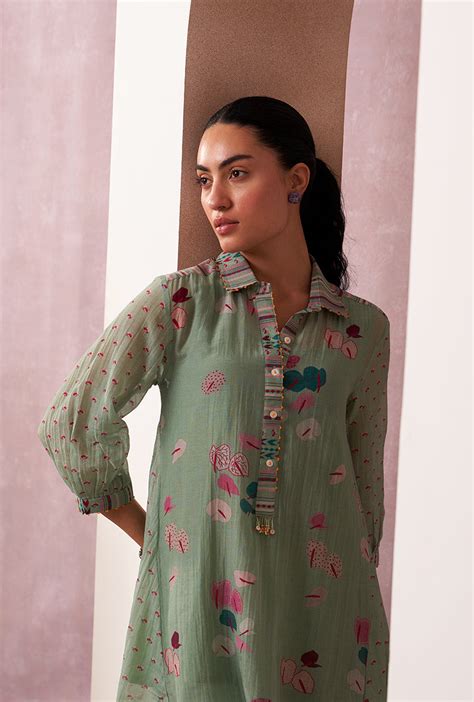 Aqua Collar Mahira Co-ord Set – Misri By Meghna Nayyar
