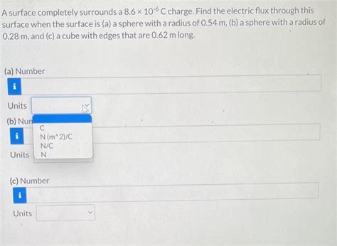 Solved A surface completely surrounds a 8.6×10−6C charge. | Chegg.com