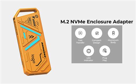 ZORBES® M.2 NVMe Enclosure Adapter, 10Gbps USB3.1 Type-C SSD Case SATA ...