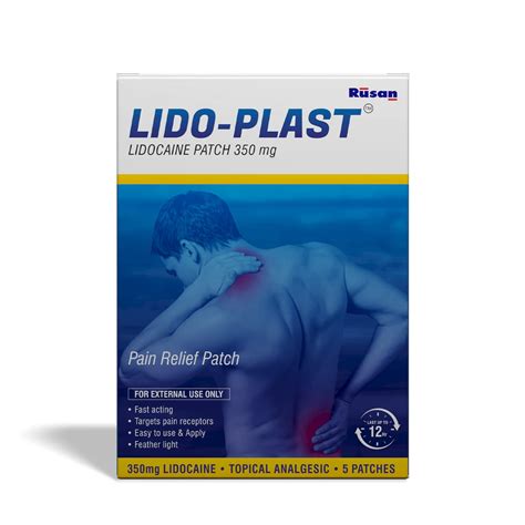 Rusan Lido Plast Large Patch 350mg 5 Patches Per Pack | Desertcart INDIA