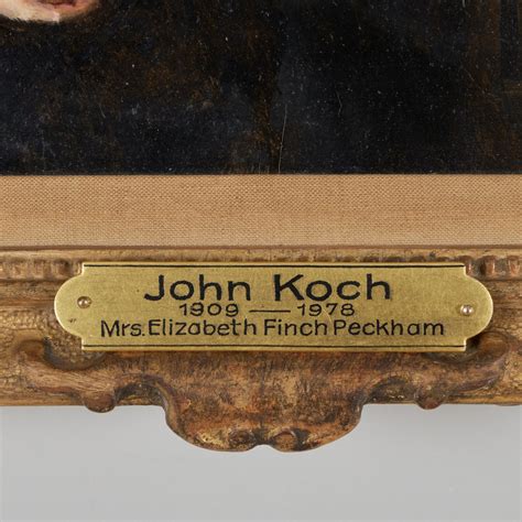 John Koch | Portrait of Elizabeth Finch Peckham (1954) | MutualArt