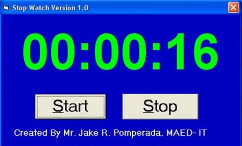 Image result for Visual Basic Stopwatch