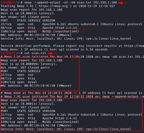 Nmap Output Examples 的图像结果
