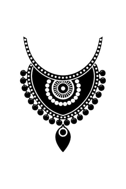 Indian gold juyelari on white background | Premium AI-generated vector