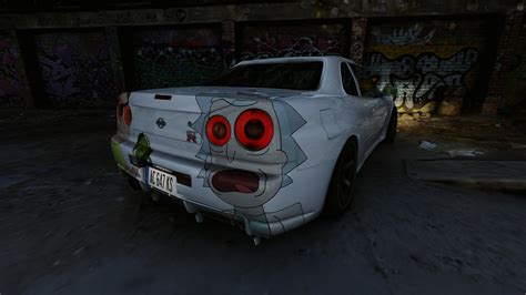 Custom Rick and Morty Skyline R34 Paintjob : r/assettocorsa