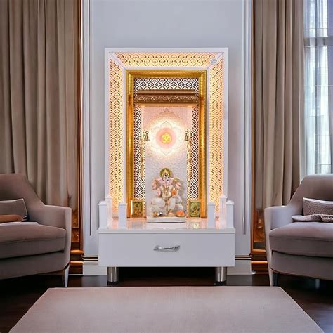 The Mandir Store Wooden Temple for Home - 3.5 Feet Height Pooja Mandir ...