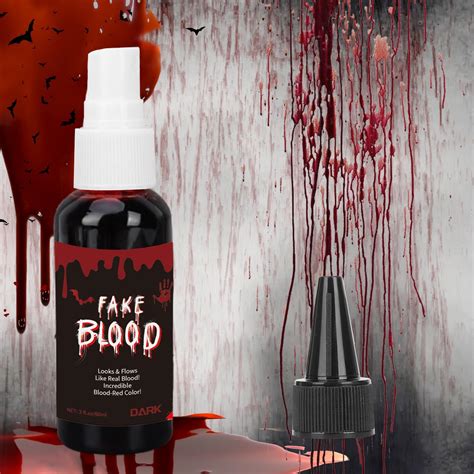 Amazon.com : Go Ho Dripping Fake Blood Makeup (0.35 oz),Fake Blood ...