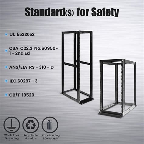 RAISINGELECTRONICS Raising Electronics Server Rack 4 Post Open Rack ...