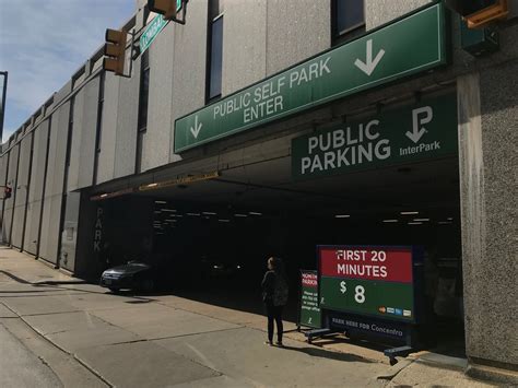 Lombard Street entrance to parking garage, George H. Fallon Federal ...