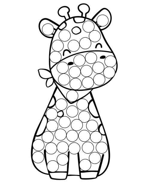 Animals Dot Marker Coloring Pages, Animals Dot Marker Printables, Animals Dot Coloring Pages ...