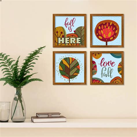 Fall is Here Quote Wall Frame Set of Four – Homcraft