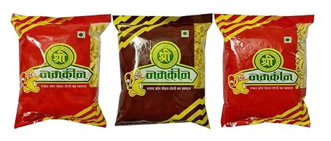 Shree Namkeen Ratlami Sev, Khatta Meetha Namkeen and Lahsun Sev, Pack ...