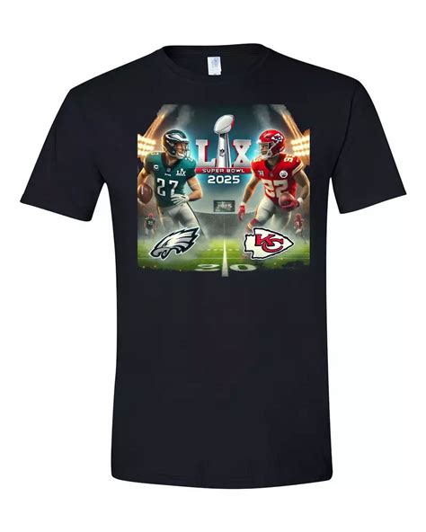 Philadelphia Eagle vs. Kansas City Super Bowl 2025 Short Sleeve T ...