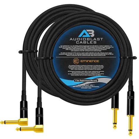 Audioblast - 2 Units - 18 Foot - HQ-1 - Ultra Flexible - Dual Shielded ...
