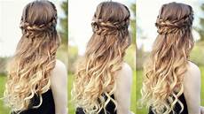 Half Up With Braid Hairstyles by Beautiful Half Half Up Braided Hairstyle With Curls Half Up With Braid Hairstyles