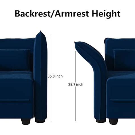 LLappuil Modular Sectional Sofa Velvet U Shape Sofa | Ubuy India
