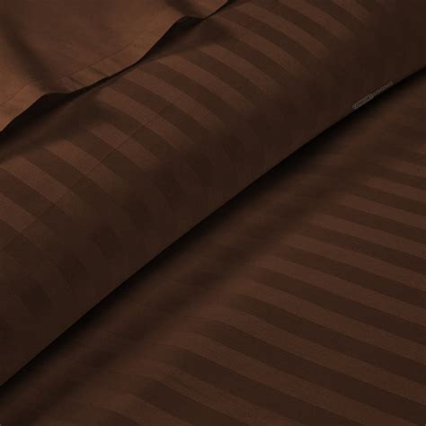 Sizable Chocolate Stripe Duvet Cover 20% Off — comfortbeddings-usa