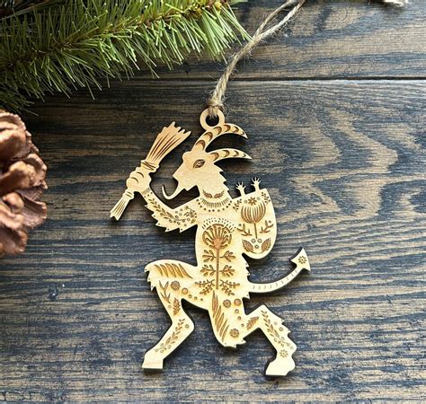 Scandinavian Folk Art Ornament- Krampus Christmas Ornament- Nordic ...