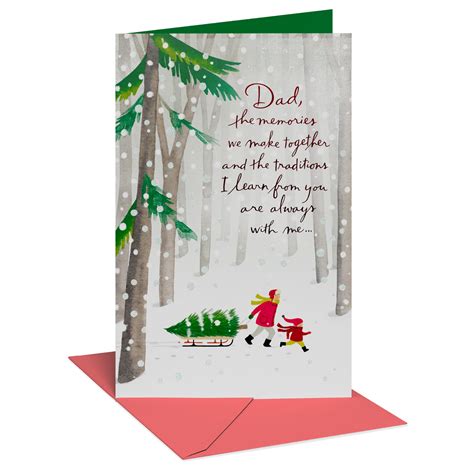 American Greetings Christmas Card for Father (Thank You) - Walmart.com