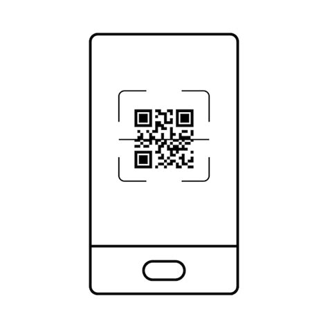 Vector qr code example for smartphone scan | Premium Vector