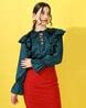 Buy Green Tops for Women by Angloindu Online | Ajio.com