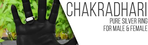 Buy CHAKRADHARI 99% Pure Silver Ring Challa for Men and Women as per ...