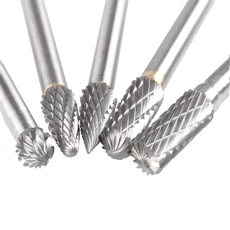 Tungsten Carbide Burr Set of 5, STARVAST Double Cut Rotary Burr Set ...