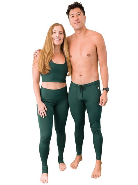 Men's Mangrove Green Leggings | Tights | Compression Pants | UPF 50 ...